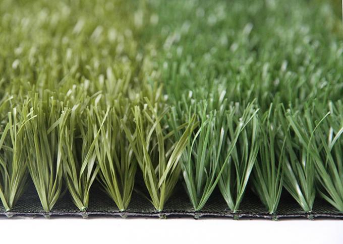 Couleur vert-foncé artificielle de l'herbe 50MM de terrain de football élevé d'élasticité d'AVG 0