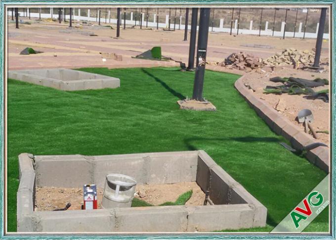 Plancher artificiel d'herbe de jardin de loisirs/faux PE de monofilament de tapis d'herbe + PPE bouclé 0