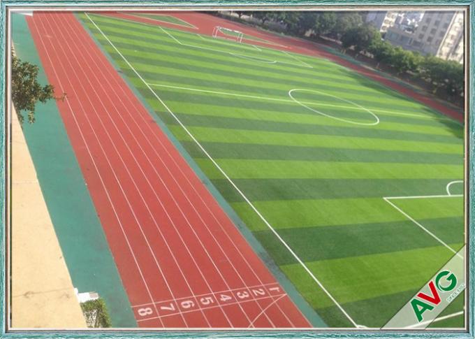 Vert artificiel de champ d'herbe de terrain de football + monofilament vert pomme de PE 0