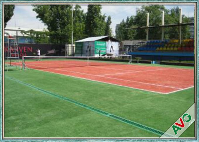 Herbe synthétique de tennis standard d'ITF, fausse herbe de court de tennis pp + support NET 0