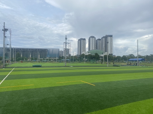 LA CHINE herbe du football de faux de 55mm Diamond Shape Football Artificial Turf fournisseur
