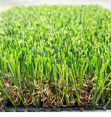 LA CHINE Tissu artificiel du vert pp de champ d'herbe de jardin bouclé de PPE plus le filet renforcé fournisseur