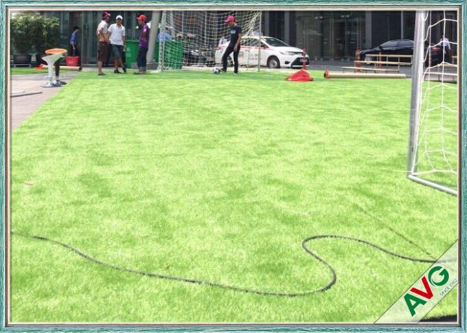 PE artificiel de monofil d'herbe de Faux de jardin de zone résidentielle + matériel bouclé de PPE 0