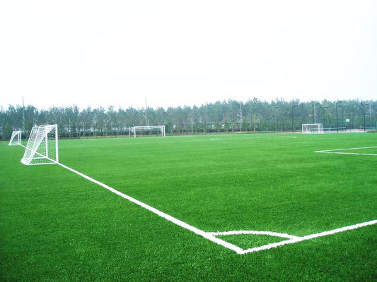 Chine Aménagement de la certification artificielle de l'installation de sortie technique des aéronefs ISO9001 d'herbe de faux de gazon de terrain de football fournisseur