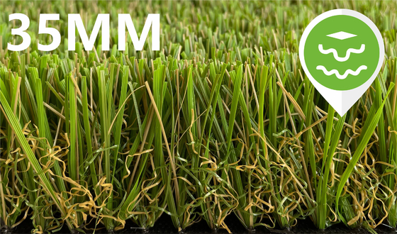 LA CHINE Taille artificielle de l'herbe 35mm de jardin synthétique de pelouse de paysage fournisseur