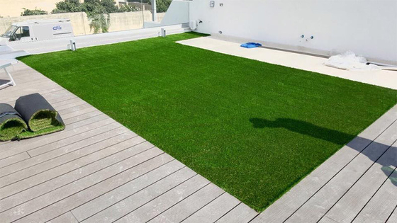 Herbe synthétique de tapis artificiel d'herbe de 25MM pour l'herbe de paysage de jardin fournisseur
