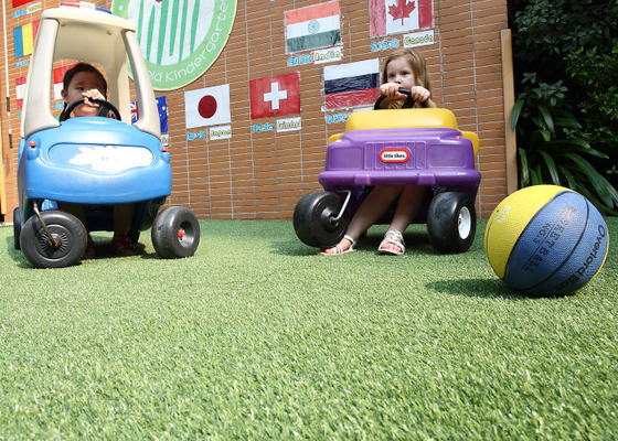 Favorable à l'environnement Anti-UV de aménagement de tapis artificiels d'herbe en métal libre fournisseur