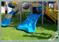 Coffre-fort artificiel de regard naturel à haute densité d'herbe de terrain de jeu pour des enfants fournisseur