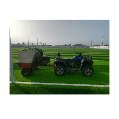 Fausse herbe extérieure de résistance UV avec le tapis artificiel d'herbe de football de largeur de 2m/4m de support de PP+Net